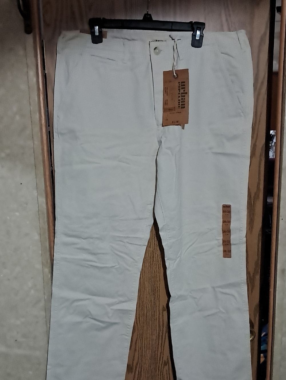 urban pipeline Cream Straight Chino Pants